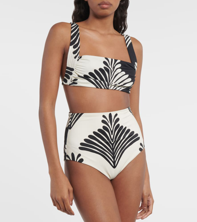 Johanna Ortiz Turkana Printed Bikini Top In Multicoloured