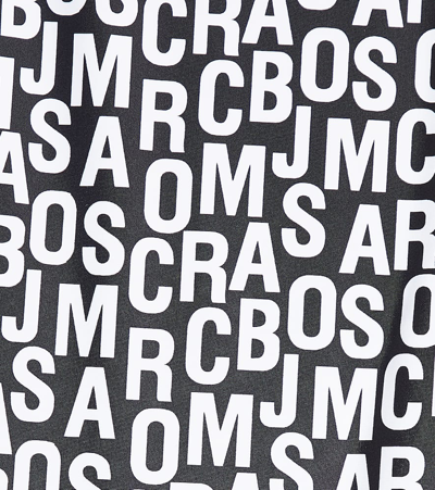 Marc Jacobs Logo-print Scoop-neck Swimsuit In Black