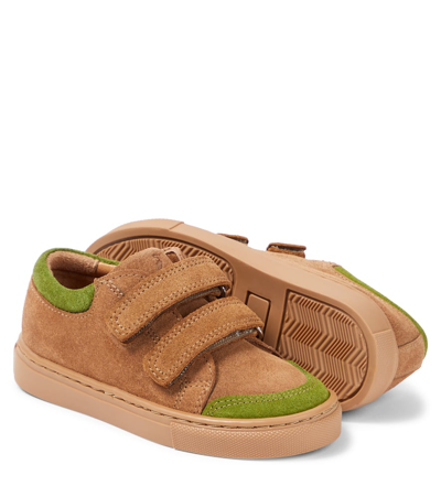 Petit Nord Low Leather Sneakers In Neutrals