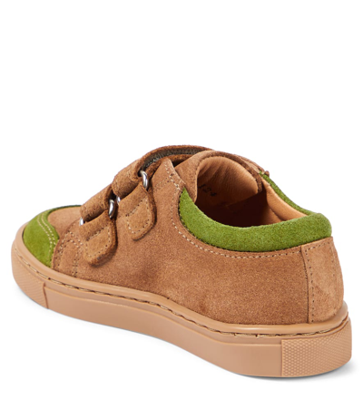 Petit Nord Low Leather Sneakers In Neutrals