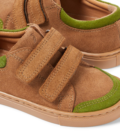 Petit Nord Low Leather Sneakers In Neutrals
