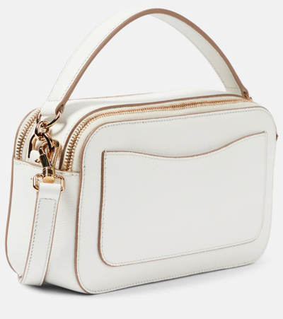 Shop Tod's Tsa Mini Leather Shoulder Bag In White