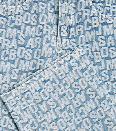 Marc Jacobs Logo Printed Jeans In Blue