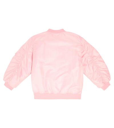 Dolce & Gabbana Logo Bomber Jacket In Pink
