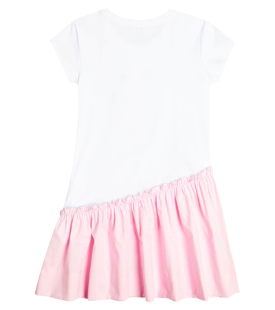 Monnalisa Minnie Cotton Dress In White