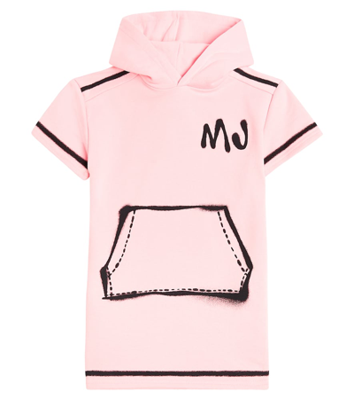 Shop Marc Jacobs Trompe L'oeil Cotton Terry Dress In Pink