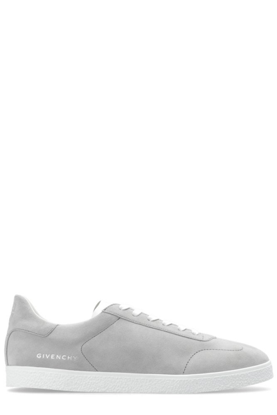 Shop Givenchy Town 4g Debossed Sneakers In Grey