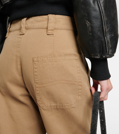 Acne Studios Mid-rise Cargo Pants In Beige