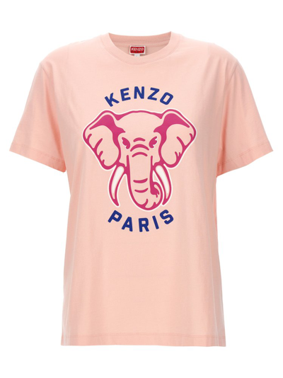 Shop Kenzo Logo Printed Loose In Pink
