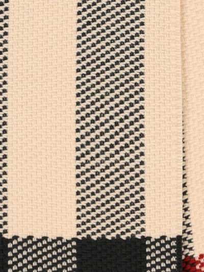 Shop Burberry Scarves In Stone