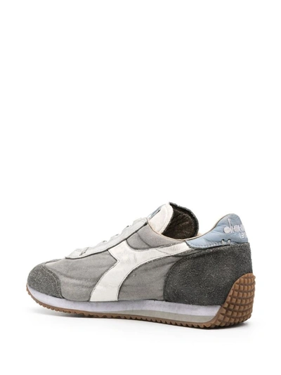 Shop Diadora Equipe H Dirty Stone Wash Evo Sneaker Shoes In Grey