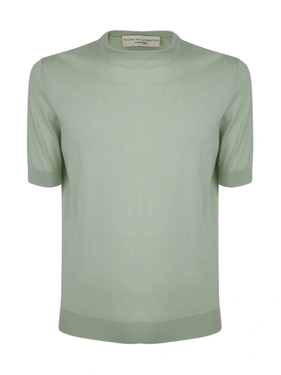 Shop Filippo De Laurentiis Round Neck T-shirt Clothing In Green