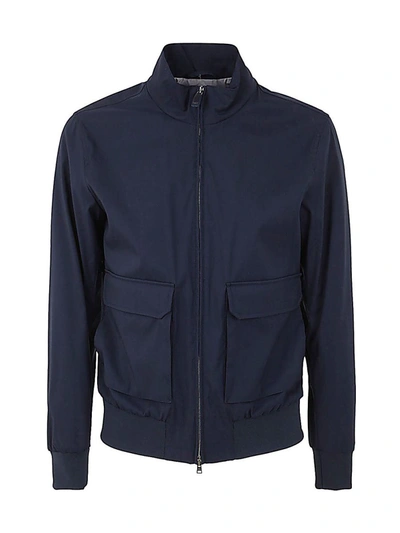 Shop Herno Tway Stretch Bomber Jacket Clothing In Blue