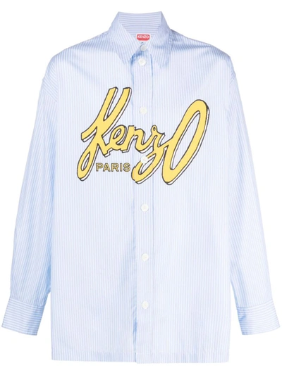 Shop Kenzo Shirt Clothing In 64 Blue Ciel
