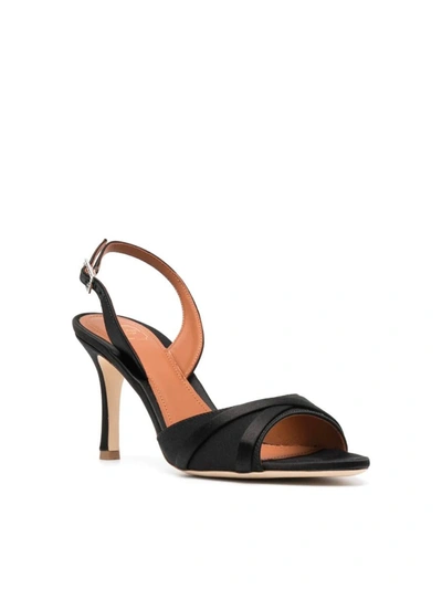 Shop Malone Souliers Jayce 80 Slingback Shoes In Black