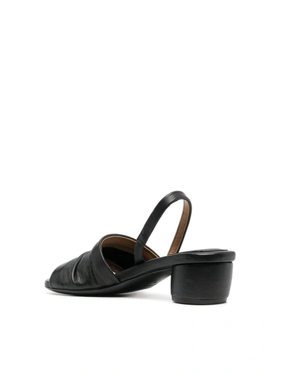 Marsèll Sandal Block Heel Textured Finish In Black