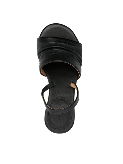 Marsèll Sandal Block Heel Textured Finish In Black