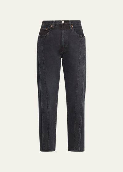 Shop Agolde Fold High Rise Jeans In Potent Washed