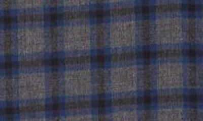 Travis Mathew Time Of Your Life Plaid Button-up Shirt In Heather Grey Pinstripe