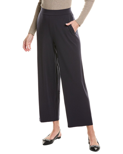 Shop Eileen Fisher Straight Ankle Pant In Blue