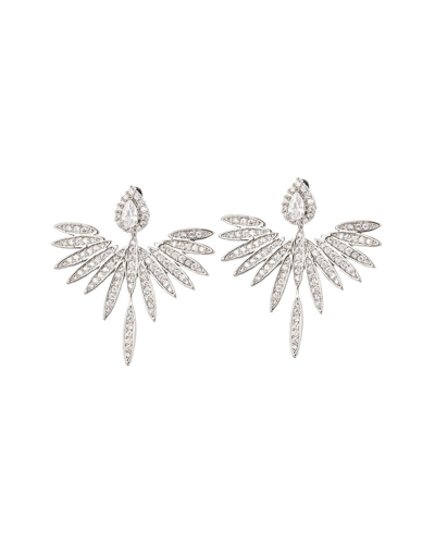 Eye Candy La Cz Mini Angel Wing Earrings