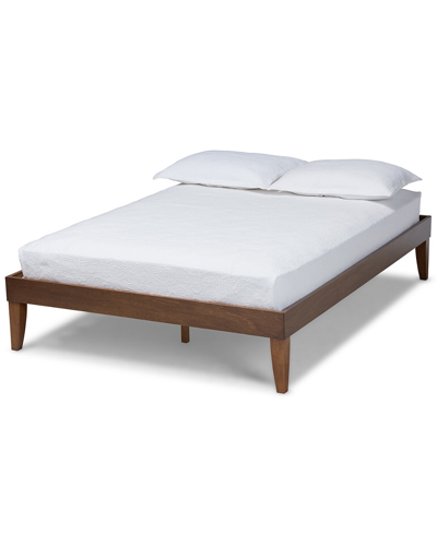 Baxton Studio Lucina Queen Size Platform Bed Frame