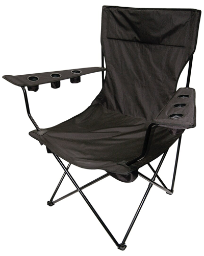 Shop Creative Outdoor Products Giant Kingpin Folding Chair In Black