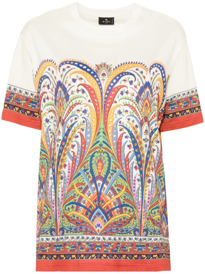 Shop Etro T-shirts And Polos In Multicolour