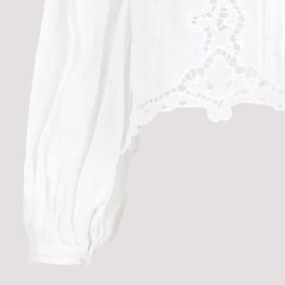 Shop Isabel Marant Kubra Top In White