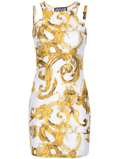 Shop Versace Jeans Couture Dresses In White
