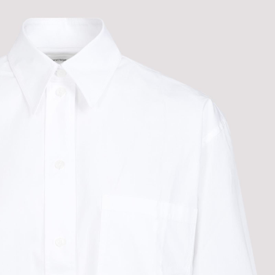 Shop Victoria Beckham Cropped Shirt In White