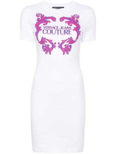 Shop Versace Jeans Couture Dresses In White