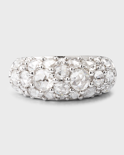 Shop 64 Facets 18k White Gold Cluster Diamond Ring