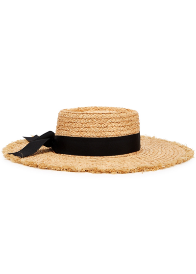 Shop Lack Of Color The Ventura Sand Woven Raffia Hat, Hate, Natural