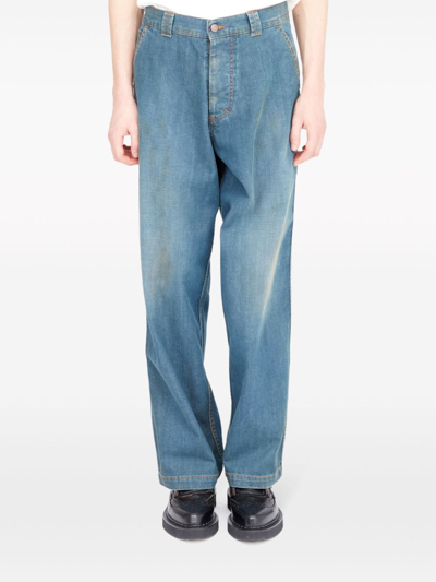Shop Maison Margiela 5-pocket Denim Jeans In Blue