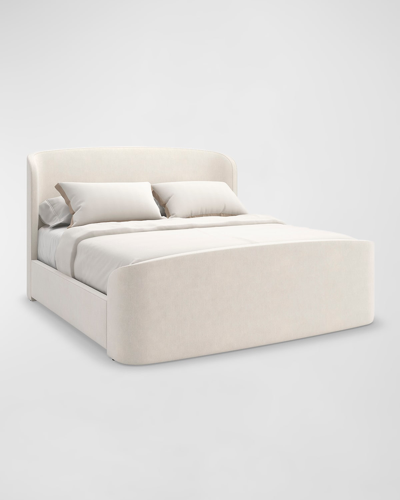 Shop Caracole Soft Embrace Queen Bed In Ivory