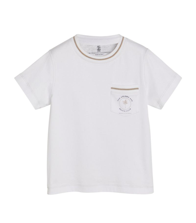 Shop Brunello Cucinelli The Golden Age T-shirt (4-12+ Years) In White