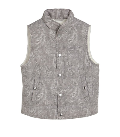 Shop Brunello Cucinelli Goose-down Vest (4-12+ Years) In Grey
