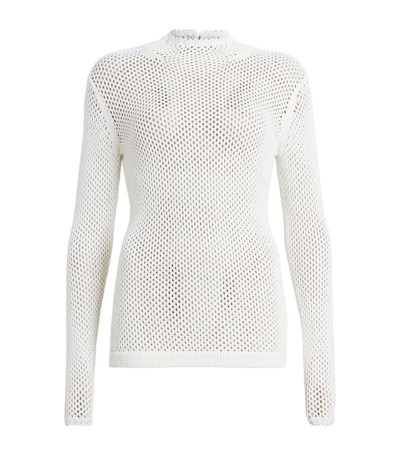 Shop Allsaints Long-sleeve Avril Sweater In White