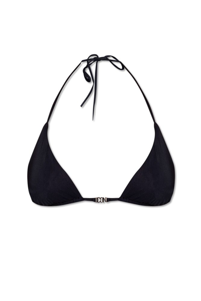 Shop Dsquared2 Icon Buckle Bikini Top In Black