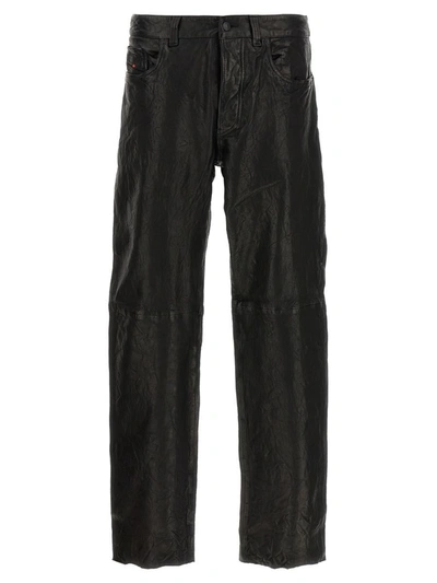Shop Diesel 'p-macs-lth' Pants In Black