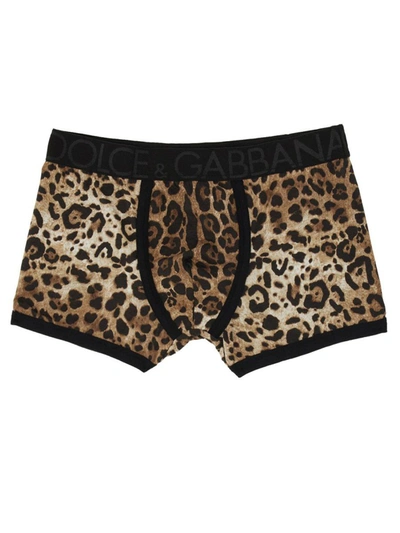 Shop Dolce & Gabbana Boxer Shorts With Elastic In Multicolour