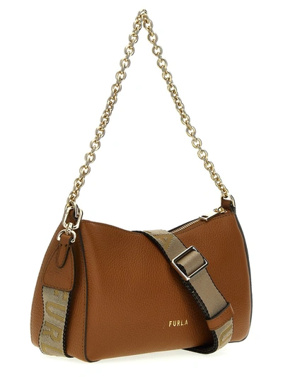 Shop Furla 'primula Mini' Crossbody Bag In Brown