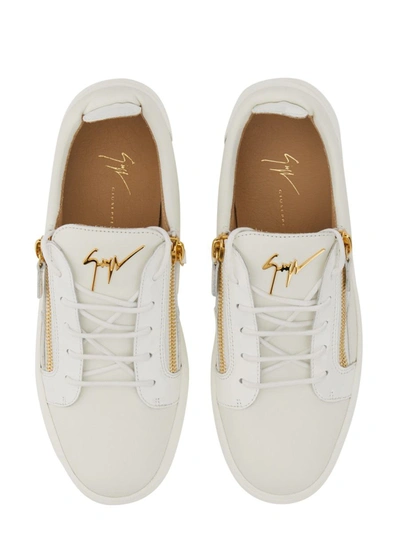 Shop Giuseppe Zanotti Frankie Sneaker In White