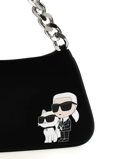 Shop Karl Lagerfeld 'ikonik 2.0' Shoulder Bag In Black