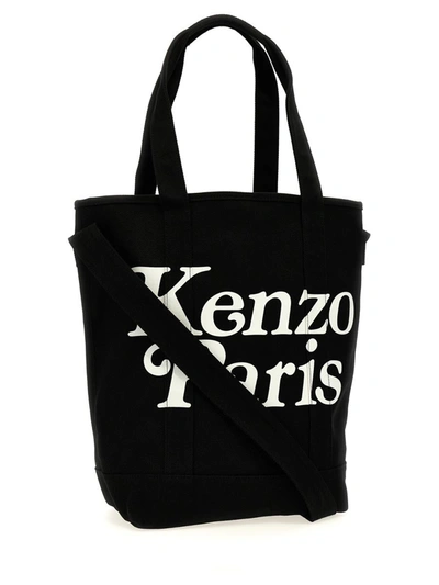 Shop Kenzo ' Utility By Verdy' Shopping Bag In White/black