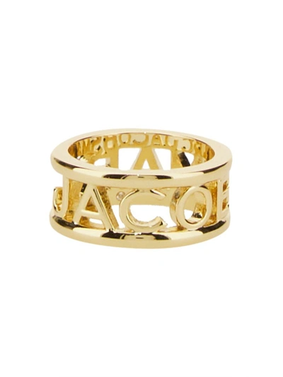 Shop Marc Jacobs The Monogram Ring In Gold