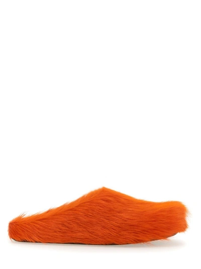 Shop Marni Sabot Fussbett In Orange