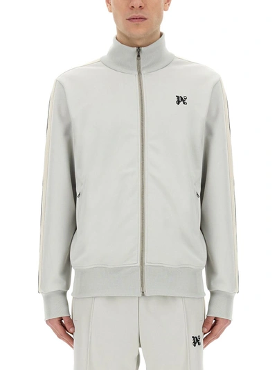 Shop Palm Angels "monogram" Sweatshirt In Grey