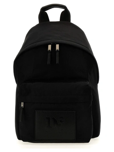 Shop Palm Angels 'monogram' Backpack In Black